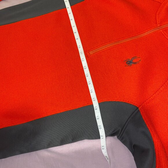 Spyder men's quarter zip pullover - bright orange/red - Picture 9 of 9